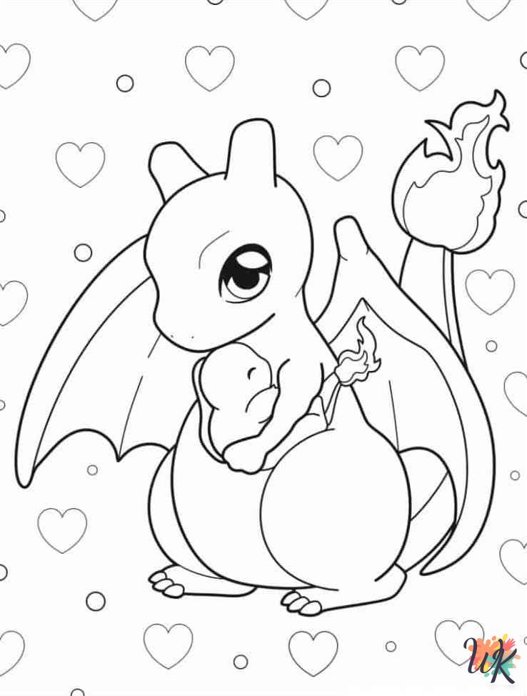Charizard decorations coloring pages