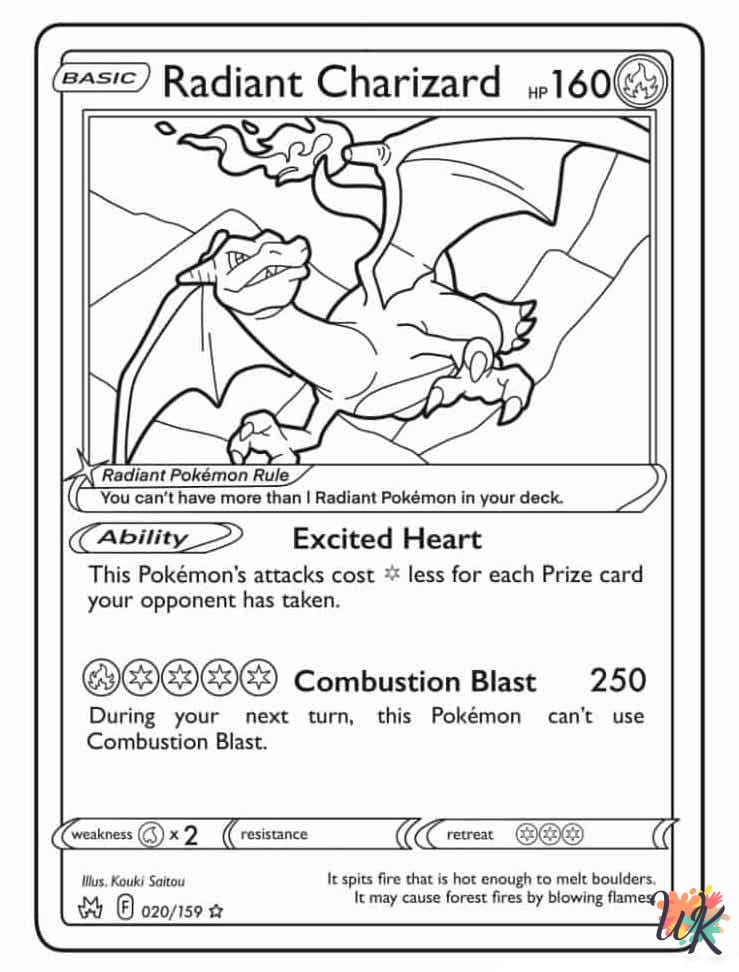 Charizard coloring pages pdf