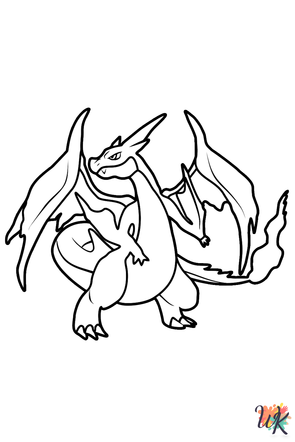 preschool Charizard coloring pages