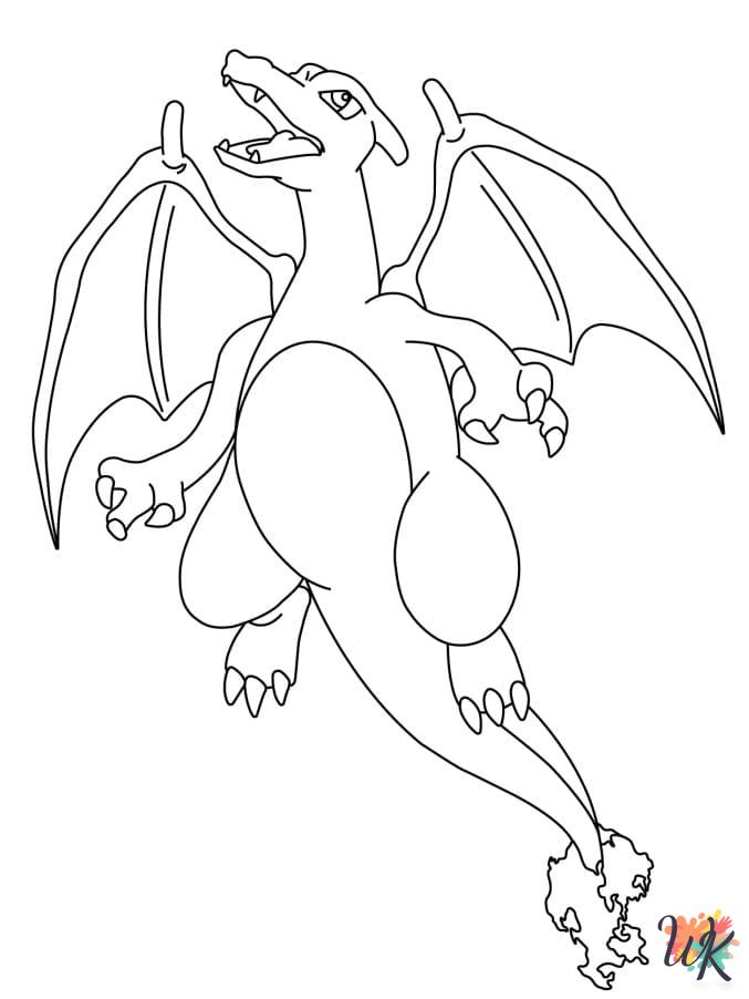 Charizard coloring pages for adults