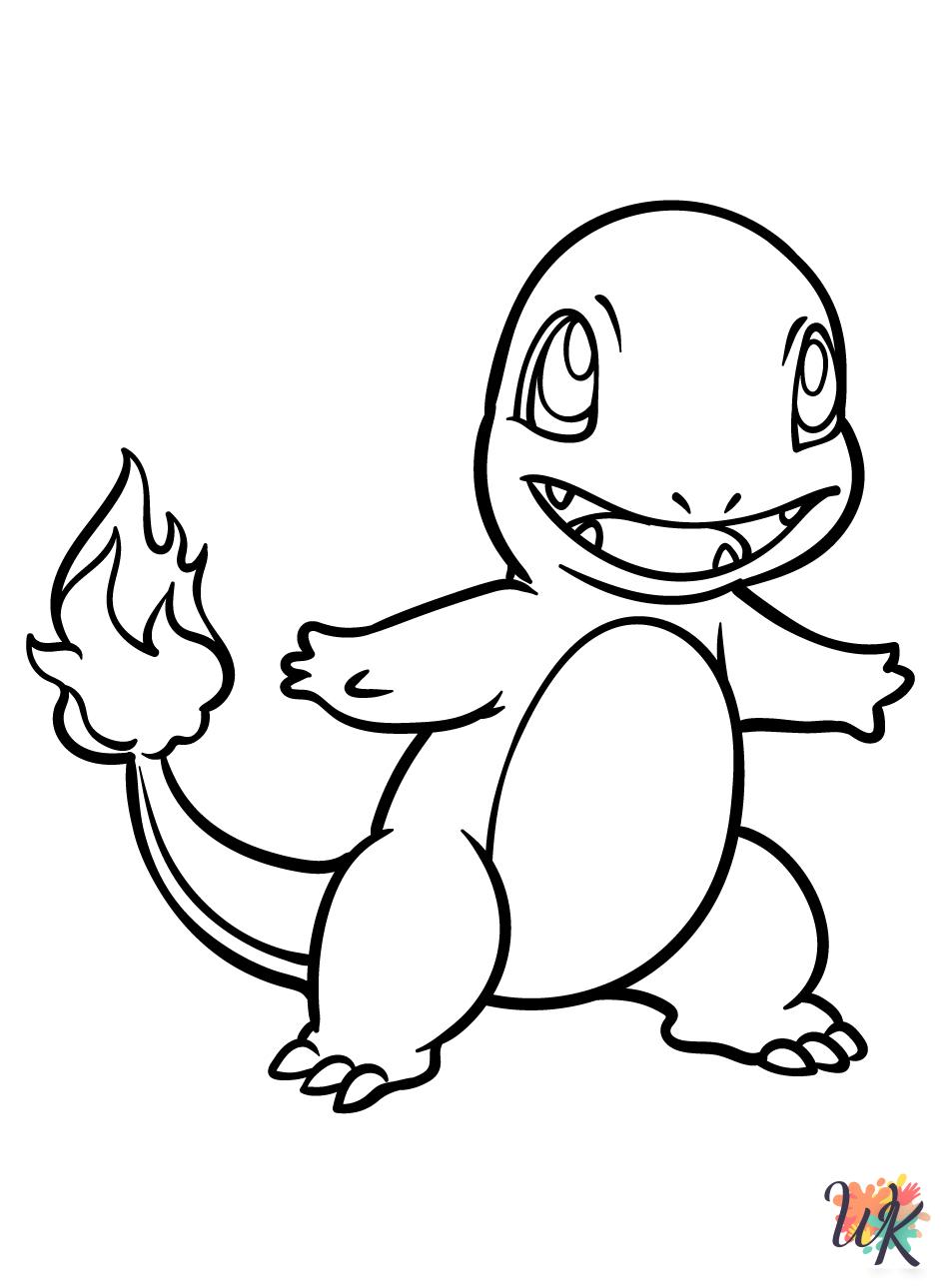 free Charmander coloring pages