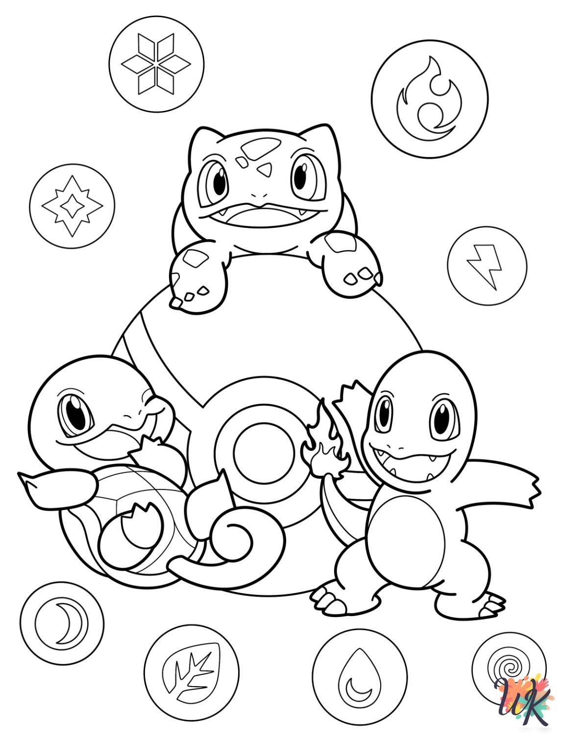 printable Charmander coloring pages for adults