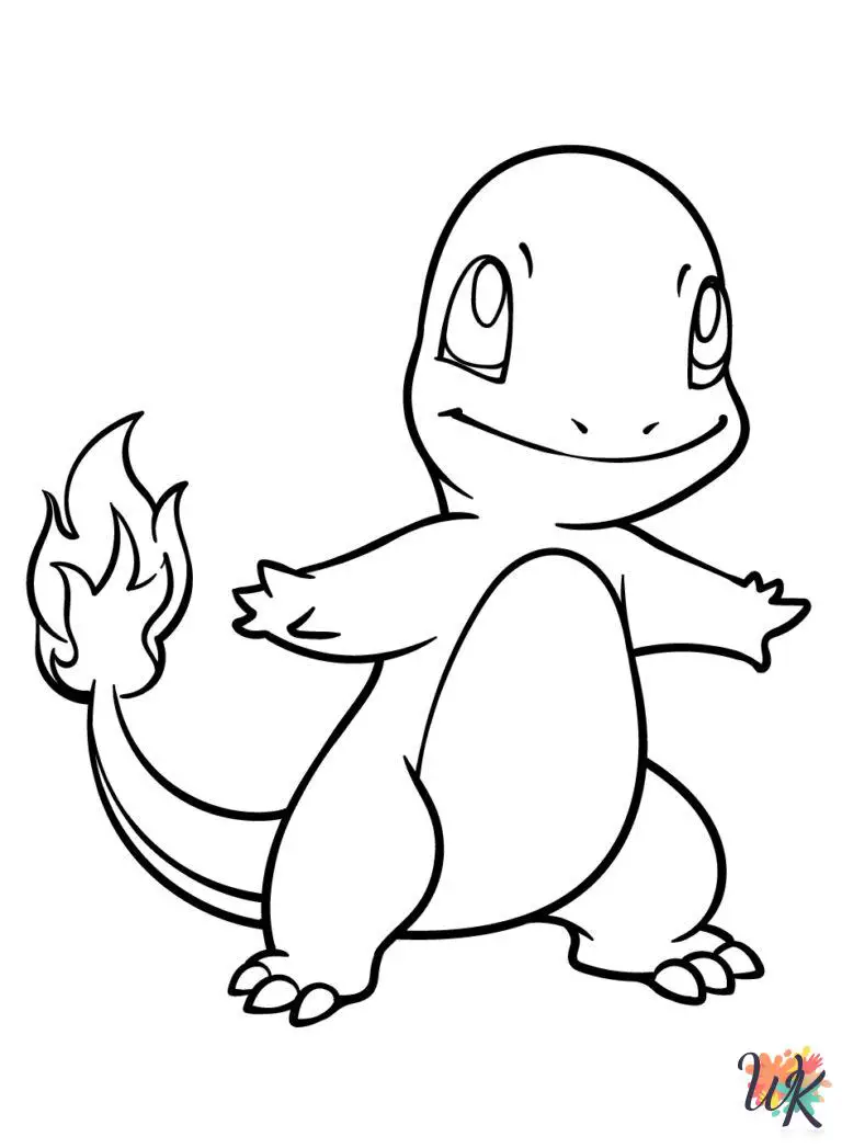 38 Charmander Coloring Pages For Kids | ColoringPagesWK