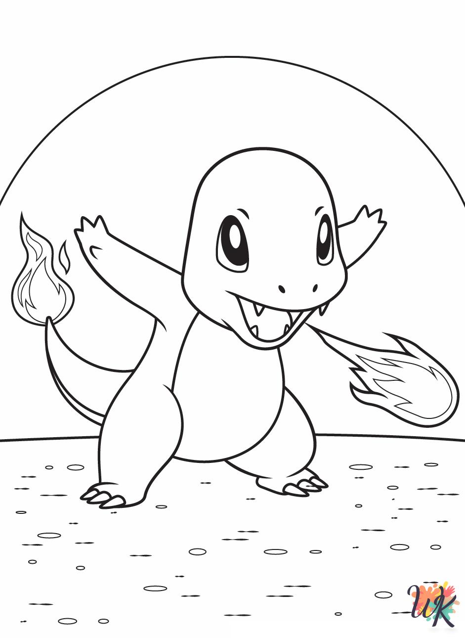 Charmander coloring book pages