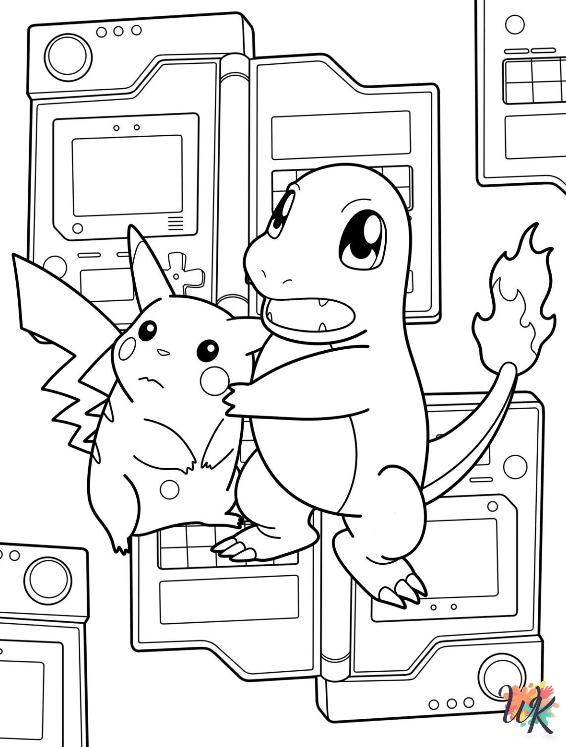 Charmander decorations coloring pages
