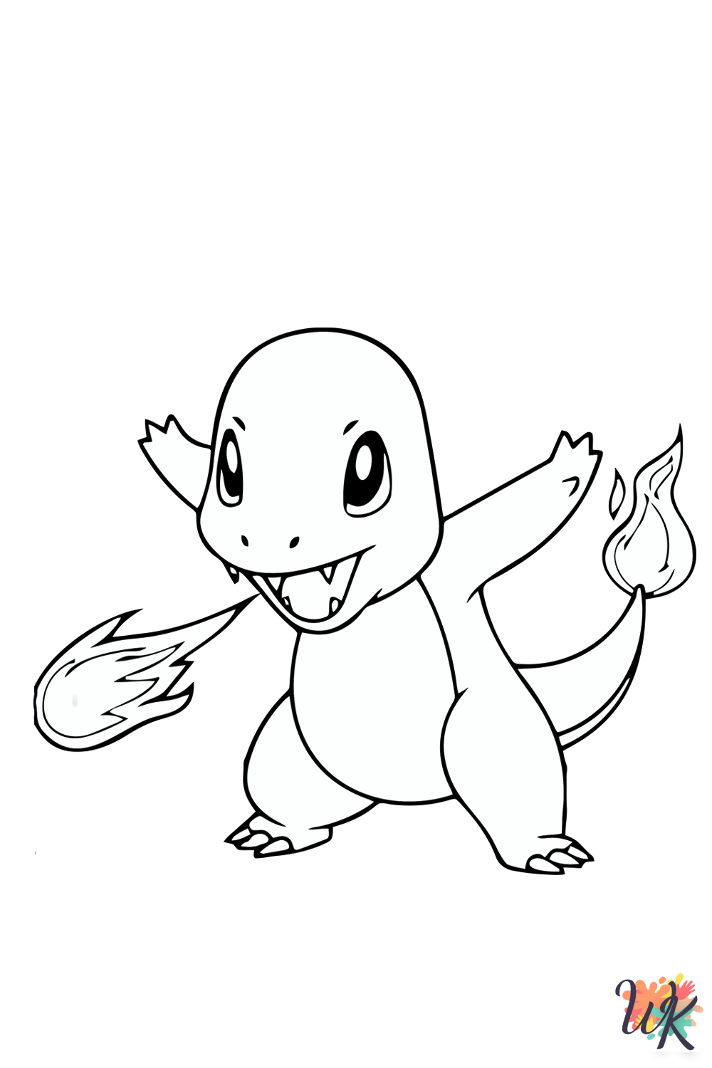 Colorful charmander pictures to color feature pokemon wearing sunglasses and holding surfboard at beach always