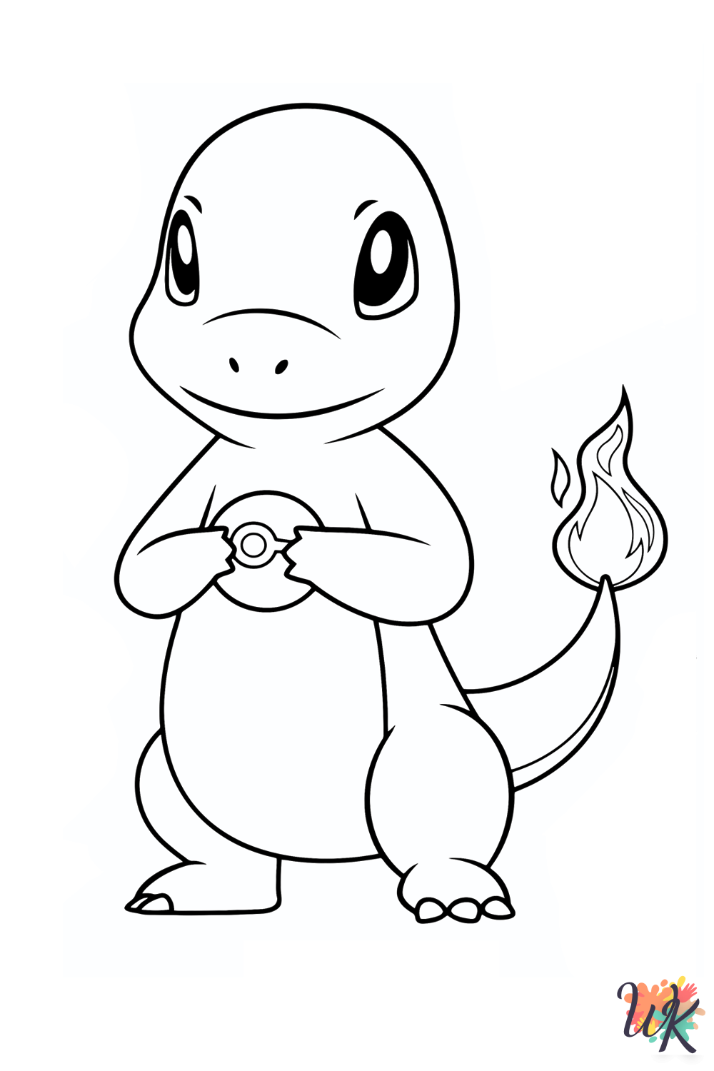 printable Charmander coloring pages