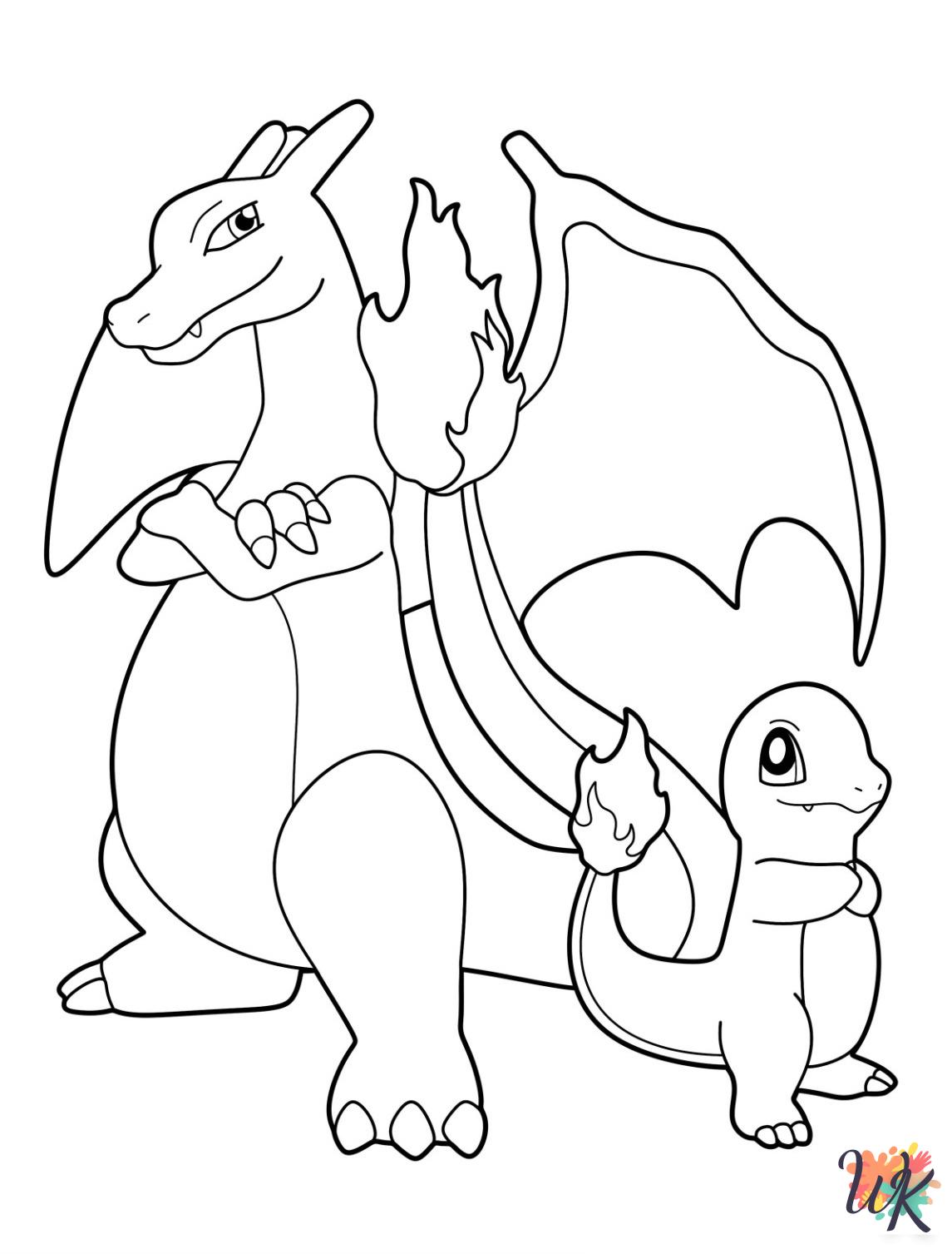 Charmander coloring pages to print
