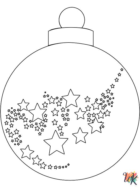 free Christmas Balls coloring pages