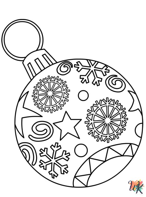 old-fashioned Christmas Balls coloring pages