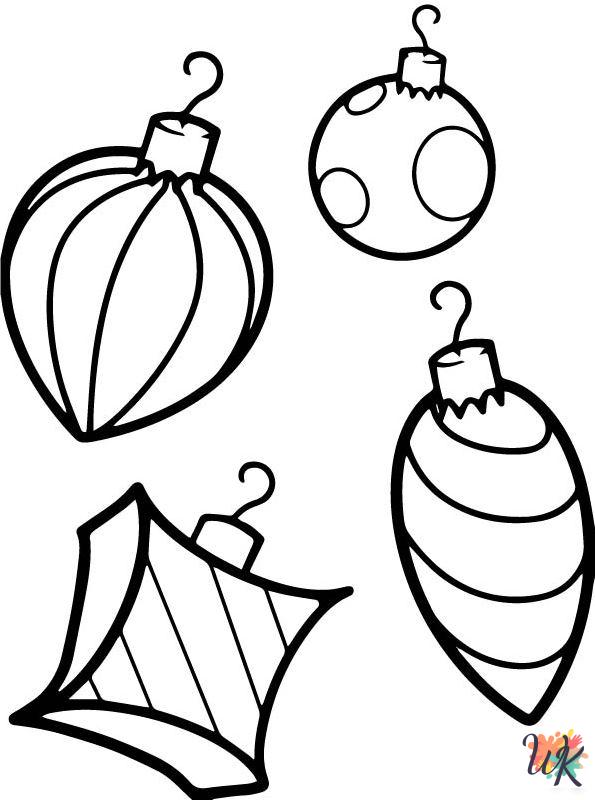 Christmas Balls free coloring pages