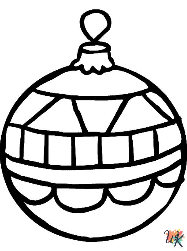 grinch cute Christmas Balls coloring pages