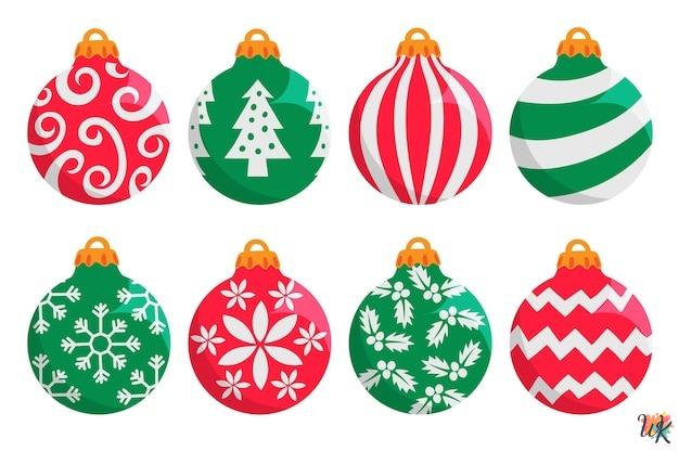 17 Christmas Balls coloring pages