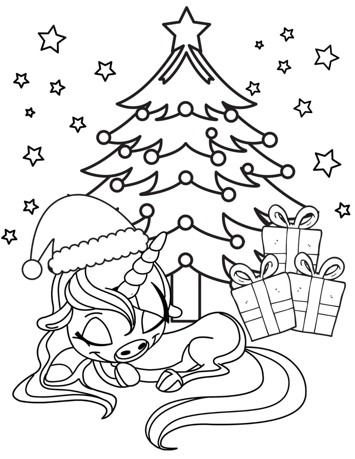29 Christmas Unicorn Coloring Pages Unveil A Magical World