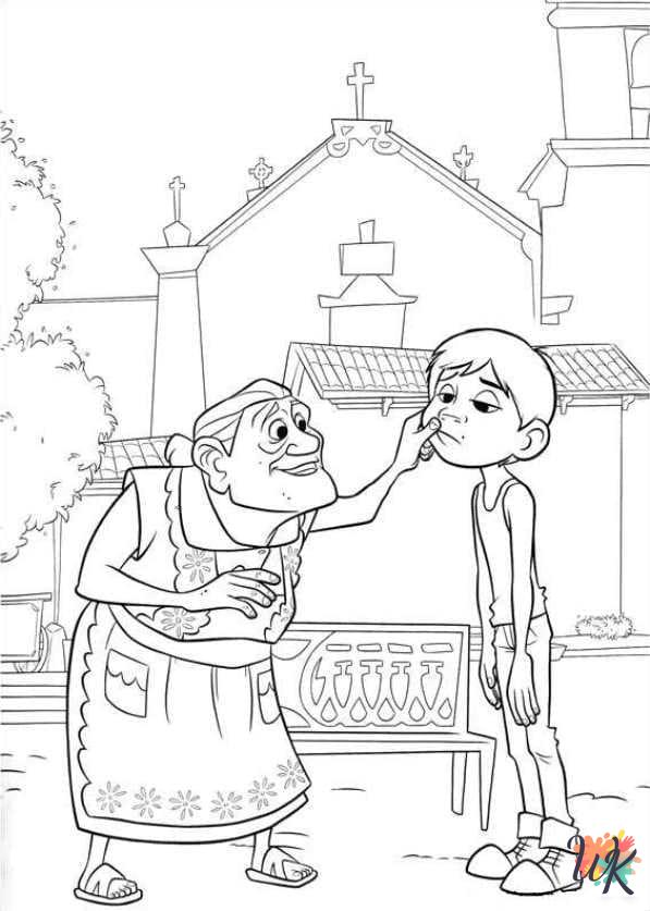 free coloring Coco pages