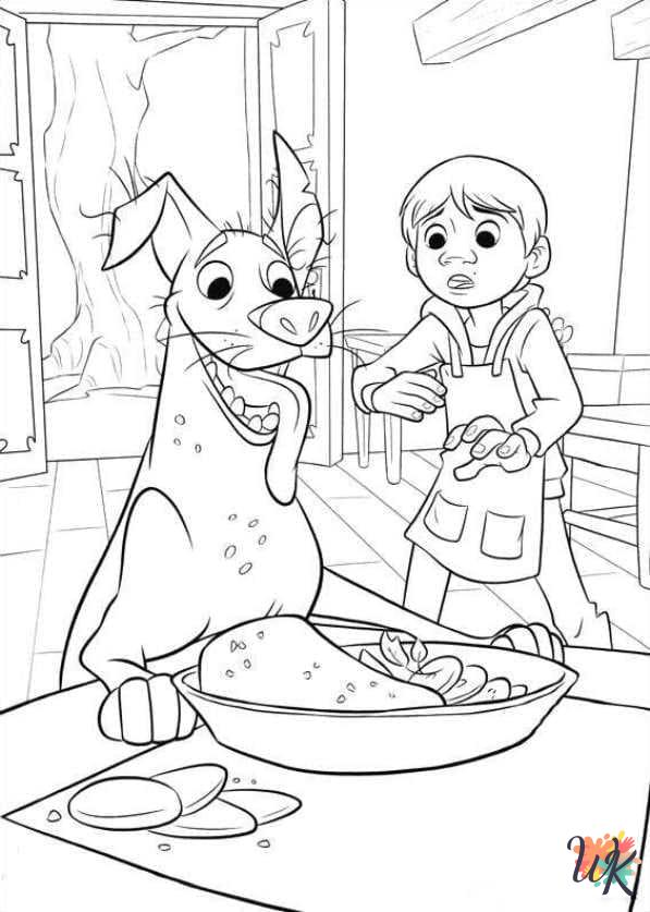 coloring pages for kids Coco
