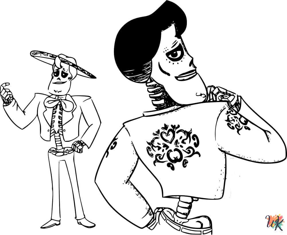 free printable coloring pages Coco