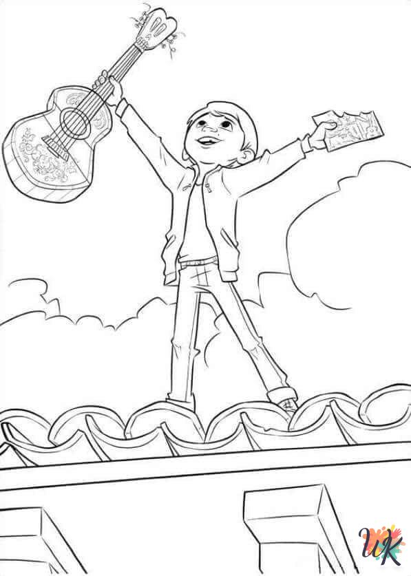 Coco free coloring pages