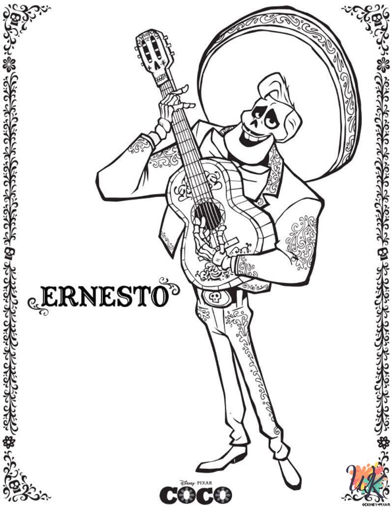 coloring pages for Coco