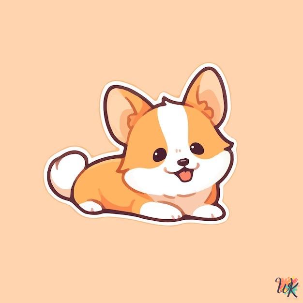 Corgi coloring pages 1 Corgi coloring pages