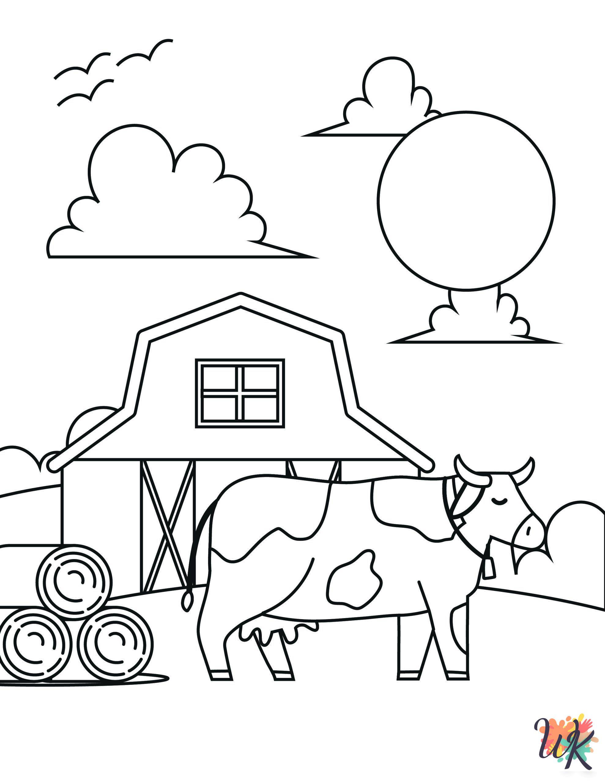 printable Cow coloring pages