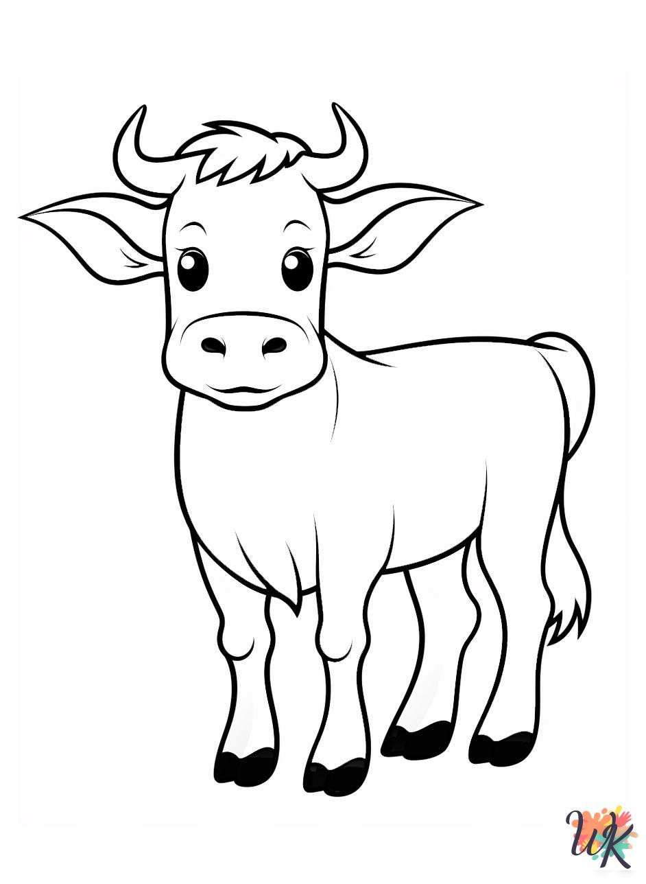 adult Cow coloring pages