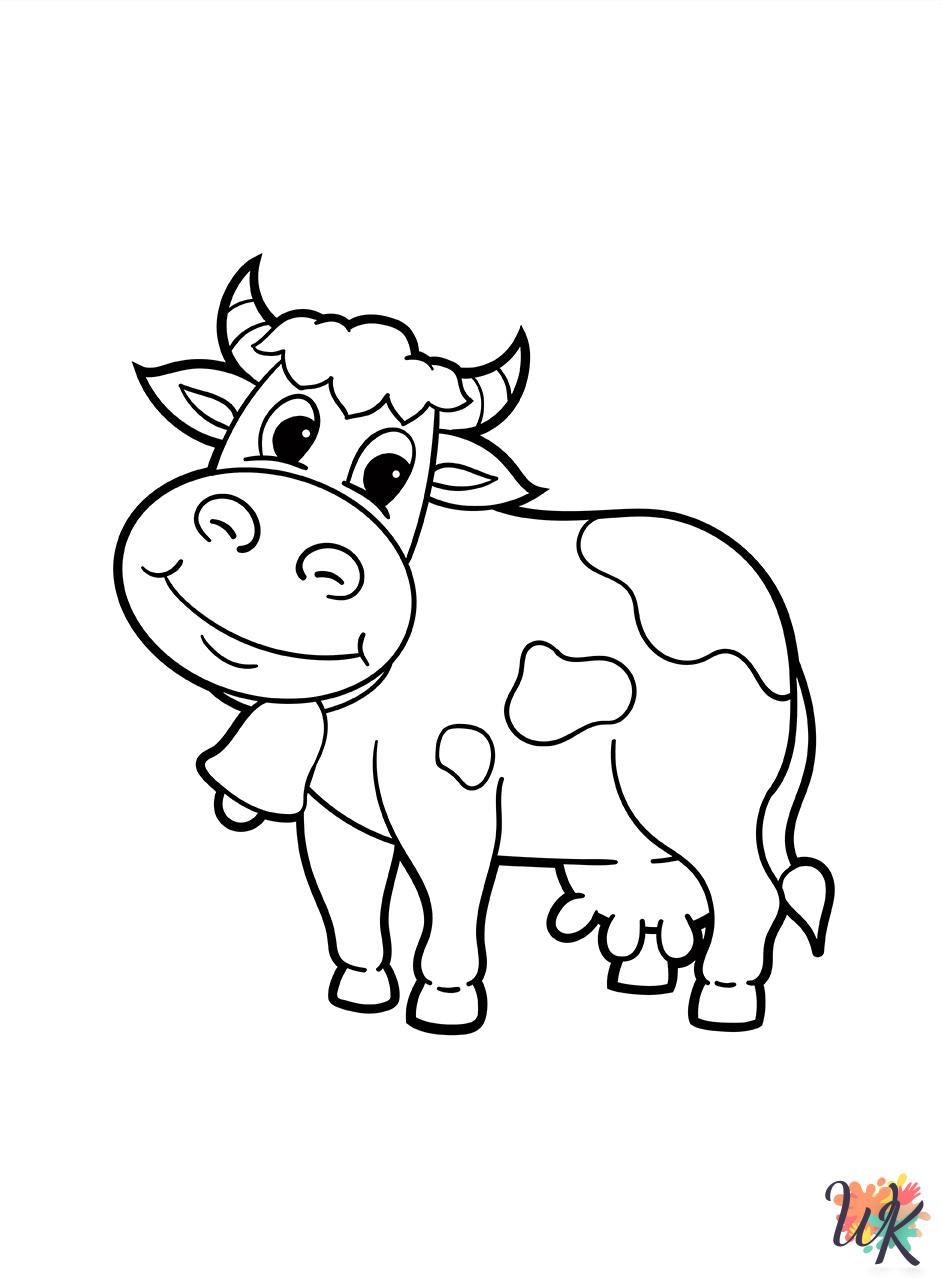 adult coloring pages Cow
