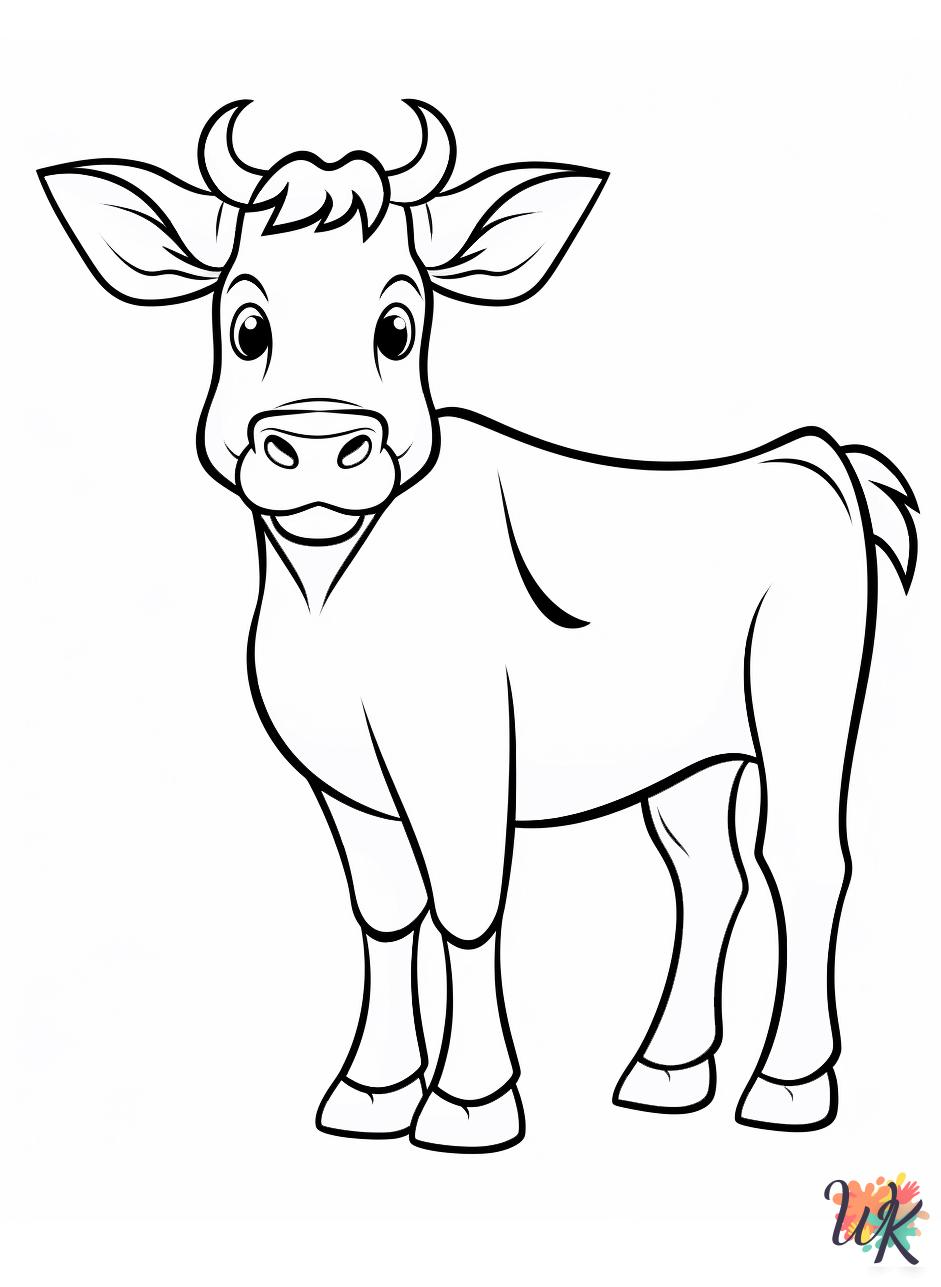 Cow coloring pages printable