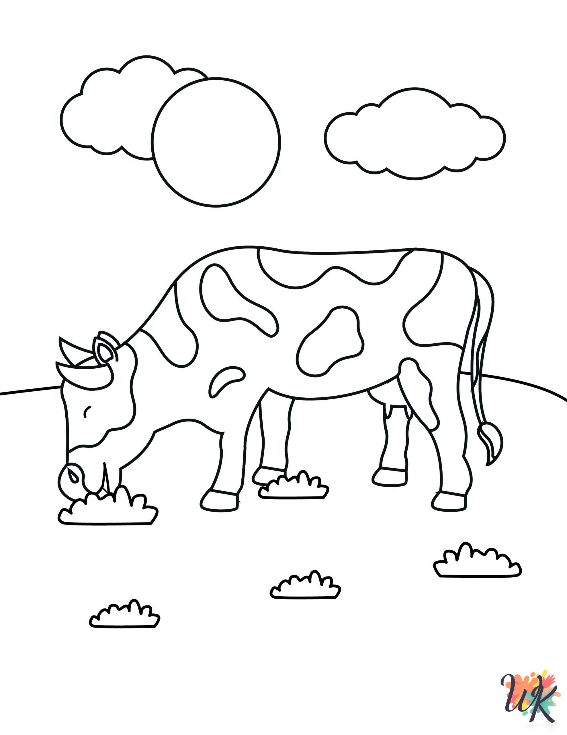 Cow free coloring pages