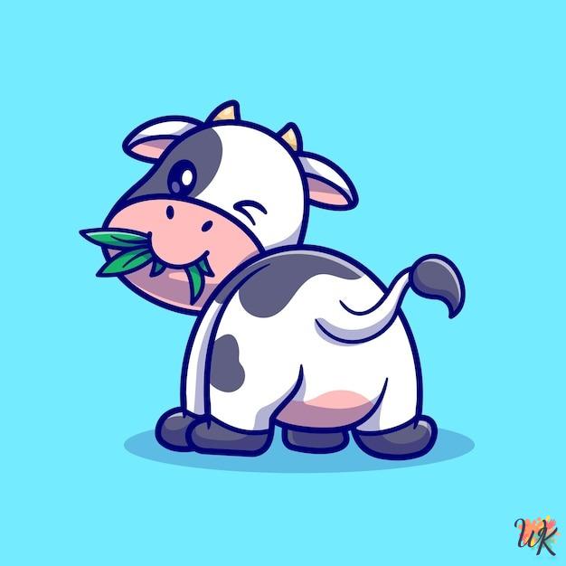 24 Cow coloring pages