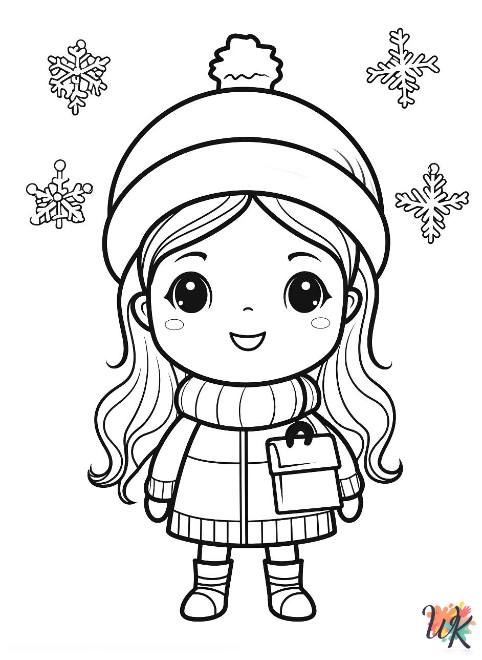 kids December coloring pages