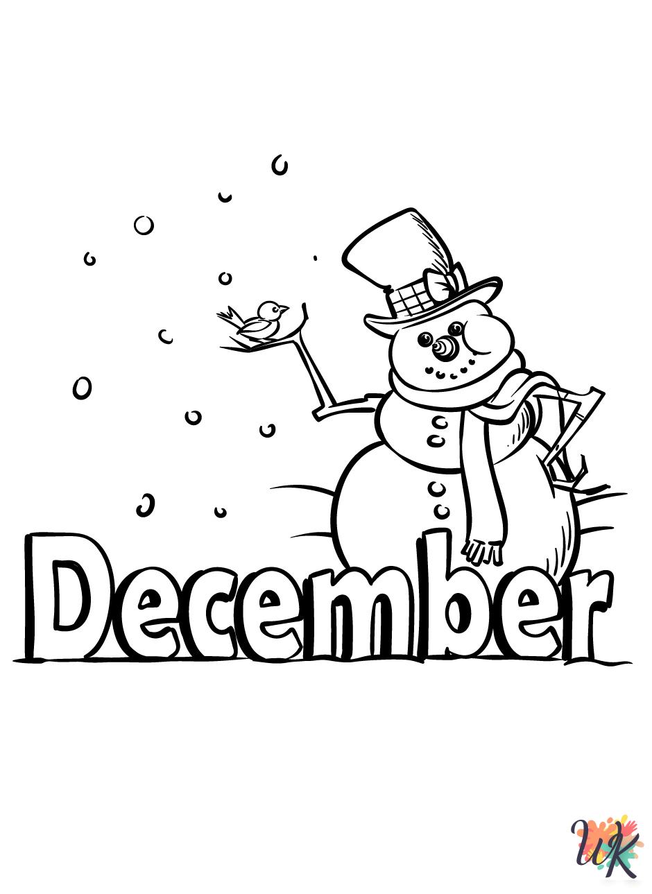 printable coloring pages December