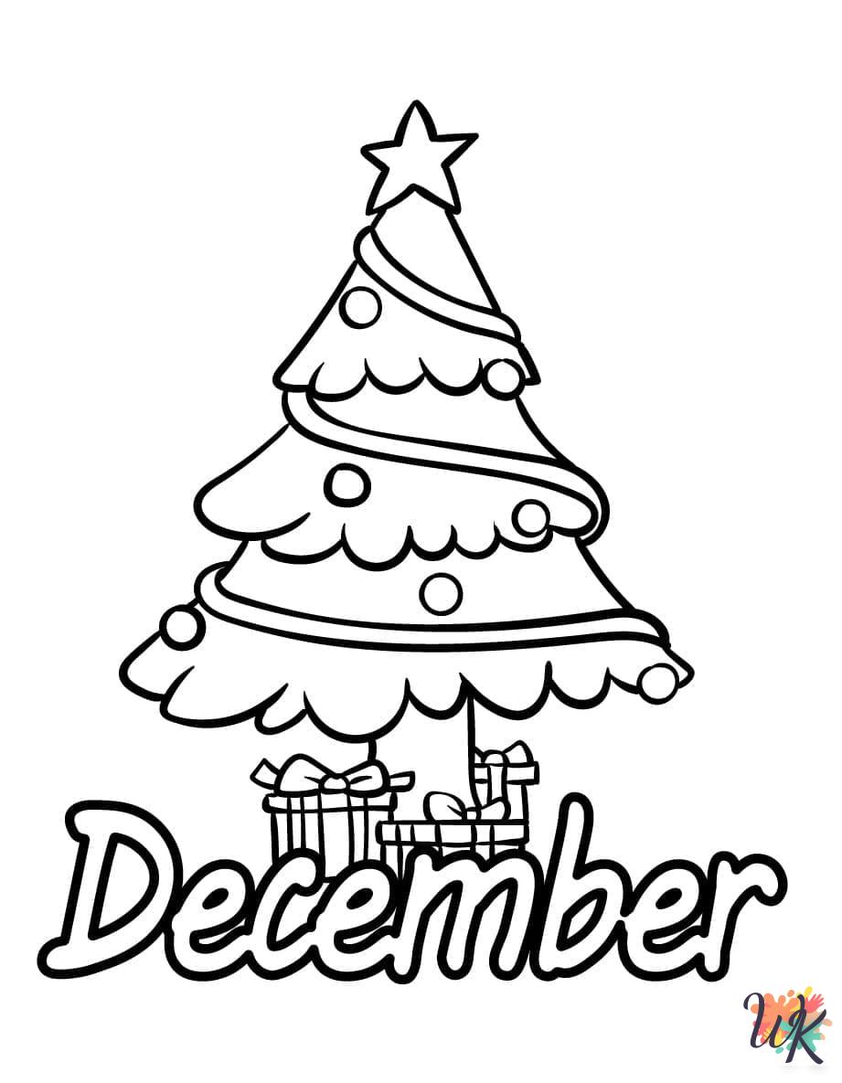 cute December coloring pages