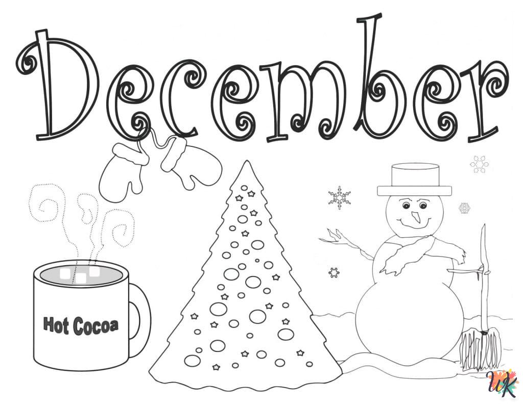 coloring pages for December