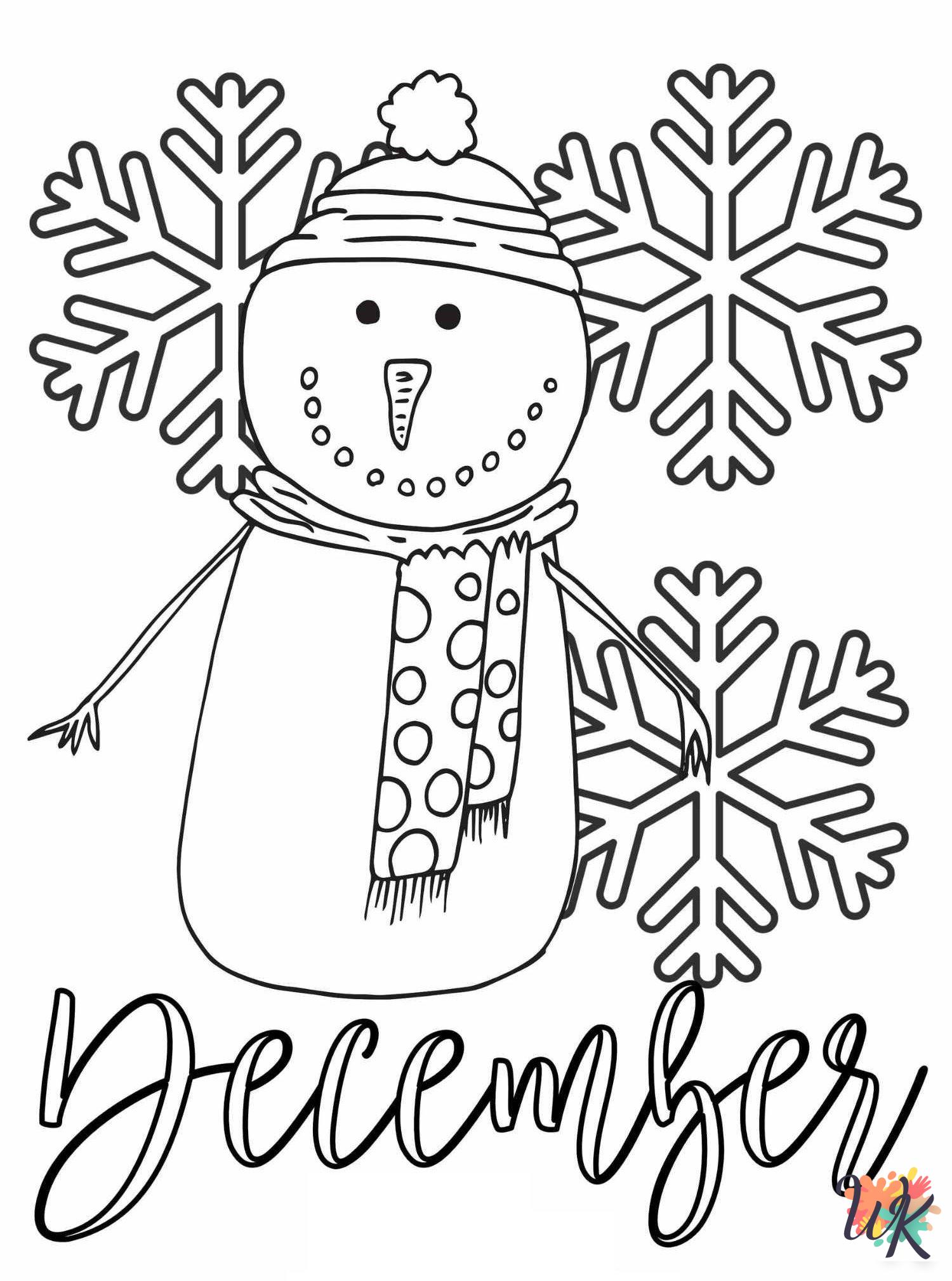 December coloring pages