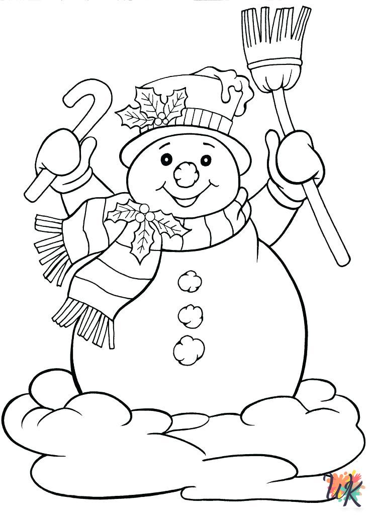 free printable December coloring pages for adults