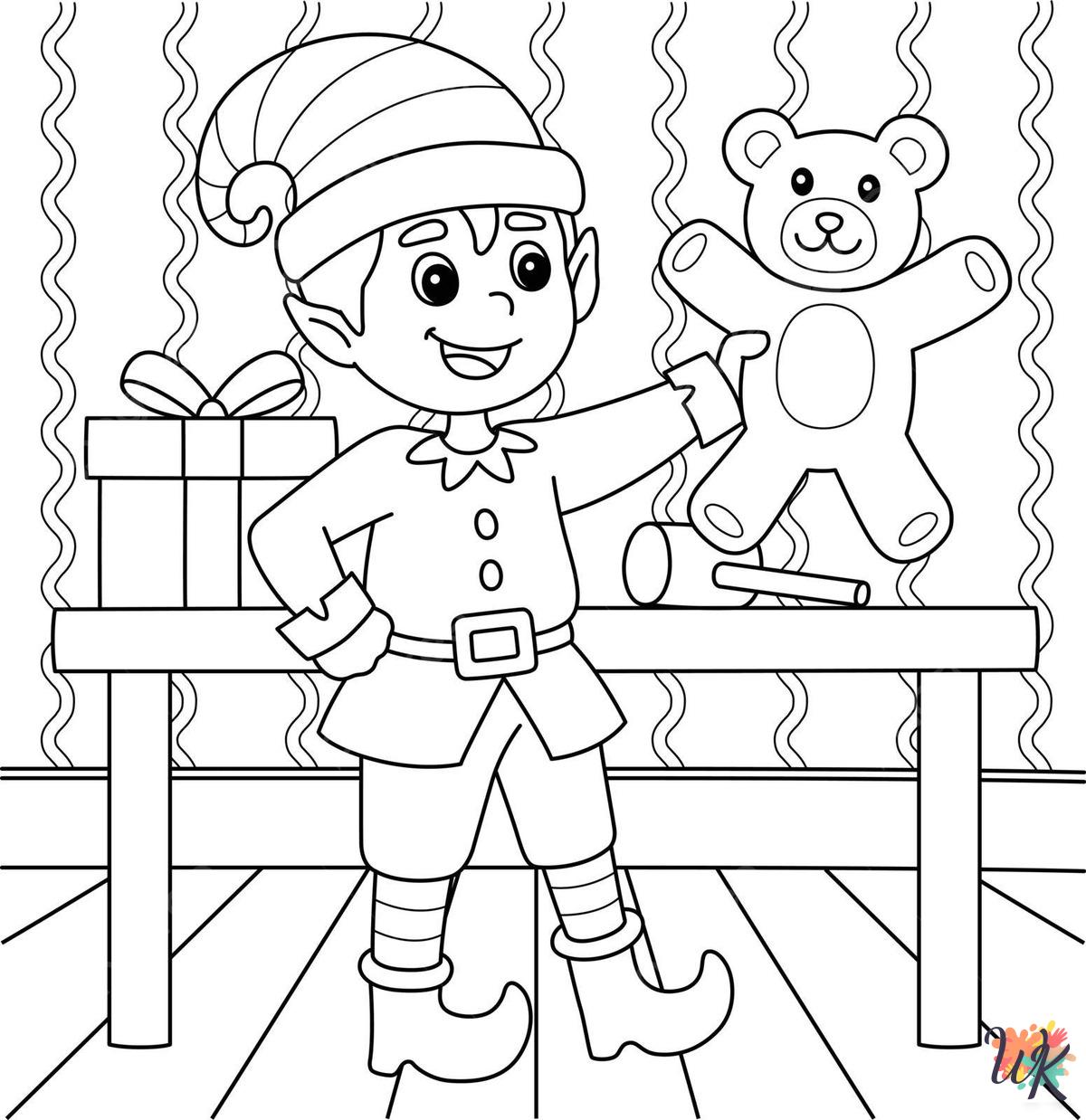 December cards coloring pages