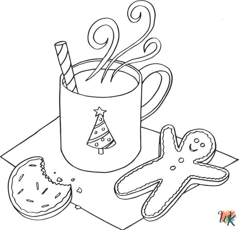 easy cute December coloring pages