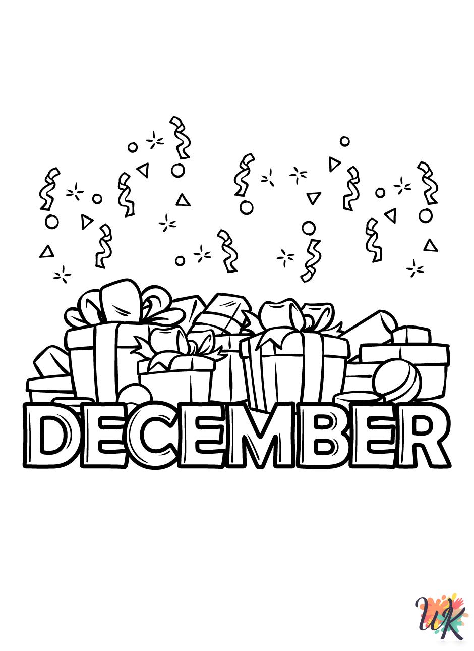 coloring pages printable December