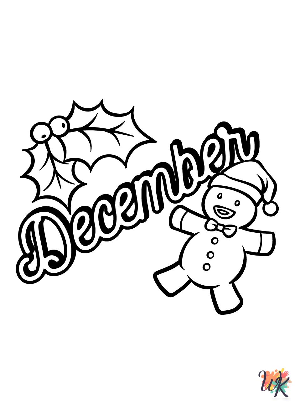 coloring pages for December