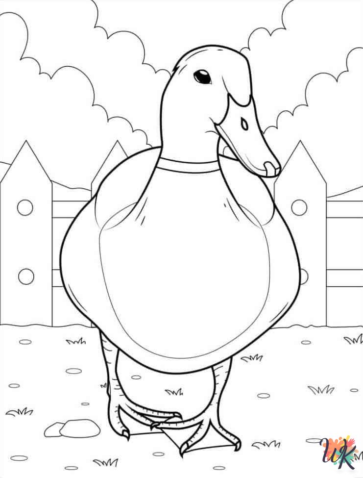 merry Ducks coloring pages