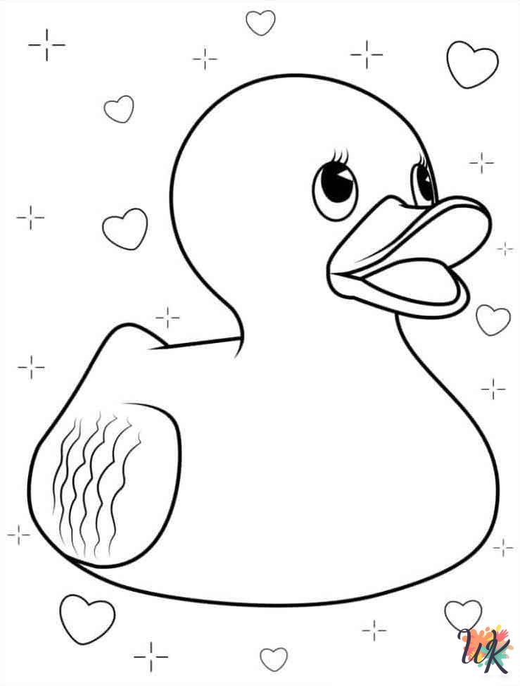 free Ducks coloring pages for kids