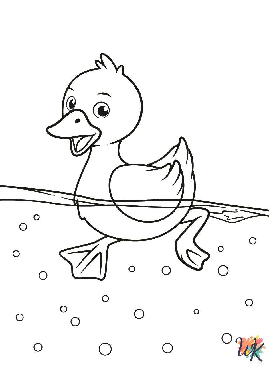 Ducks printable coloring pages