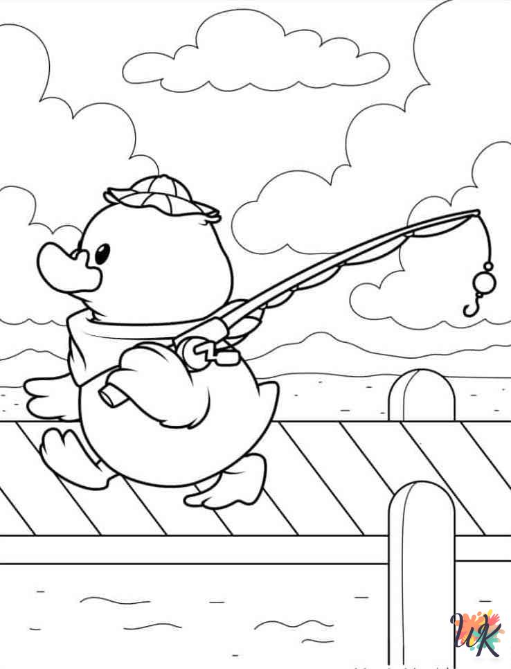 free Ducks coloring pages for adults