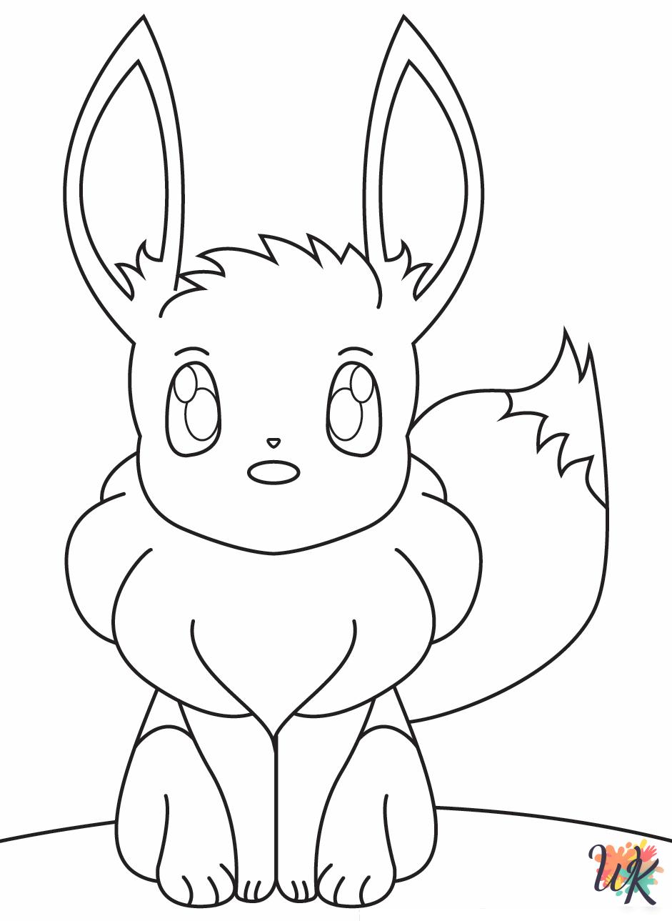 Eevee ornament coloring pages