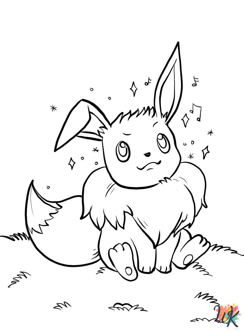 Eevee ornament coloring pages