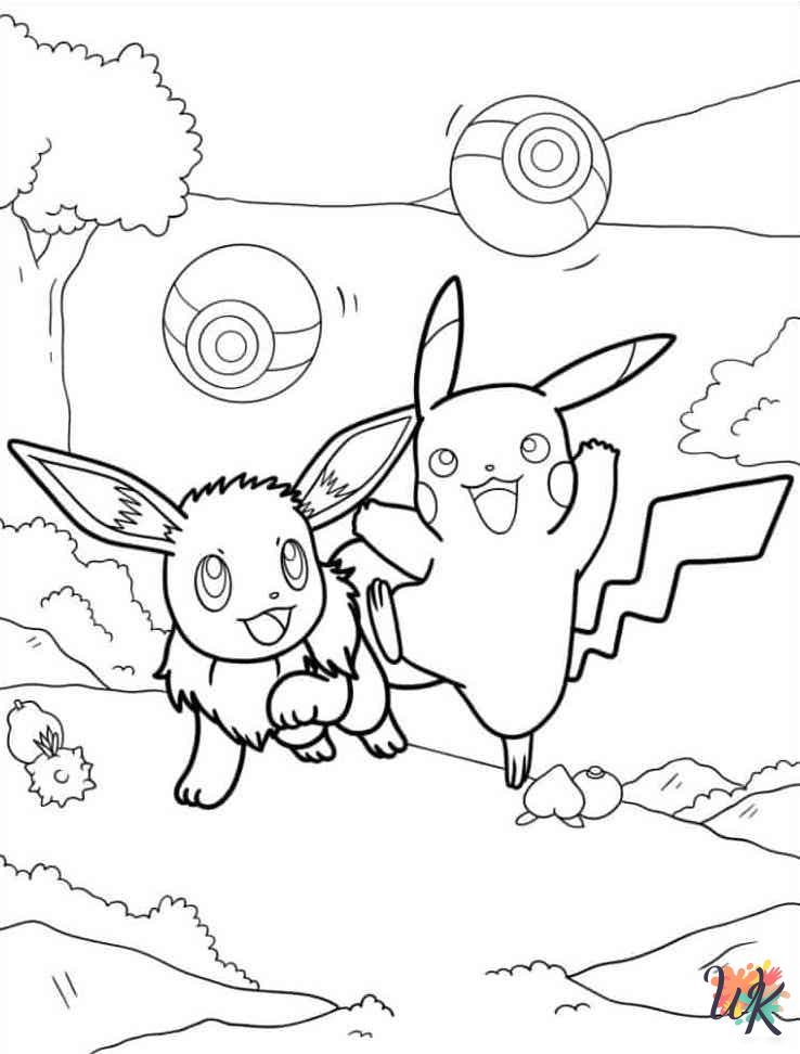 free Eevee coloring pages for kids