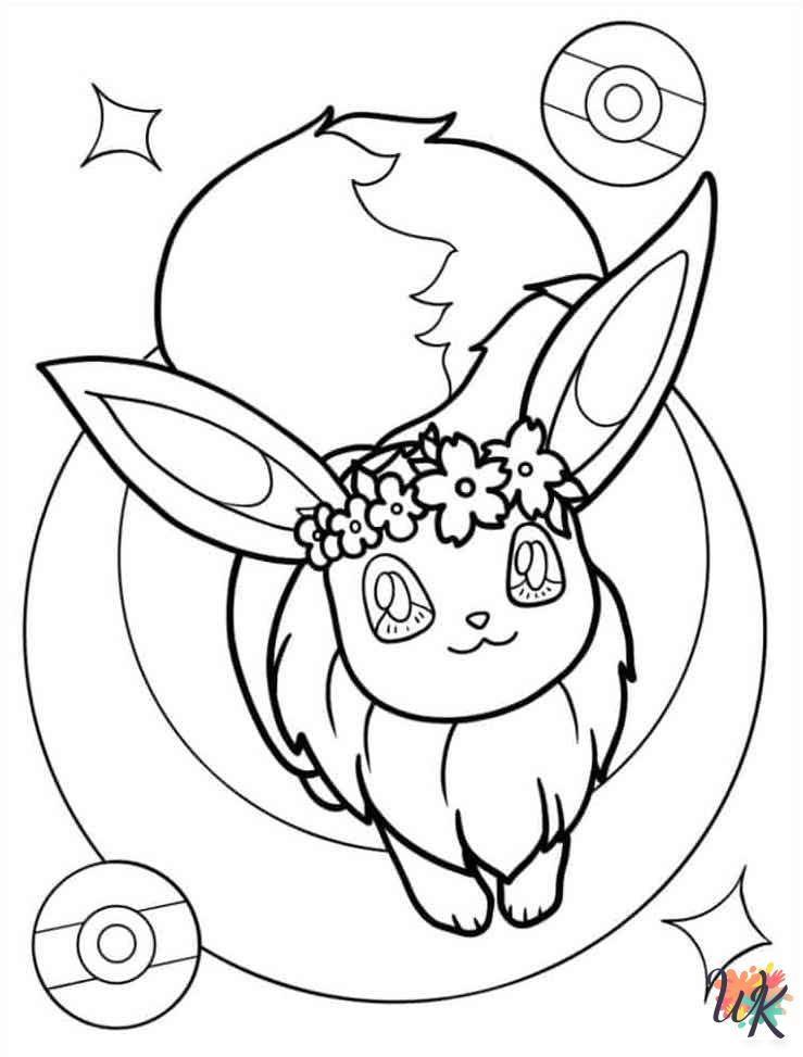 printable Eevee coloring pages for adults