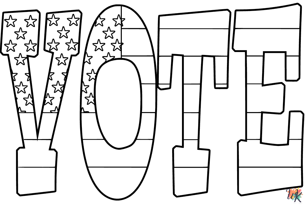 Election Day printable coloring pages