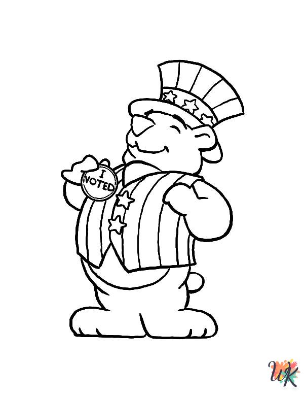 free Election Day coloring pages for kids